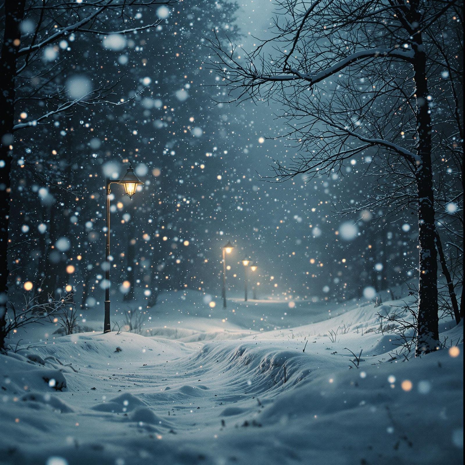 Mystical Winter Landscape in Cinematic Style