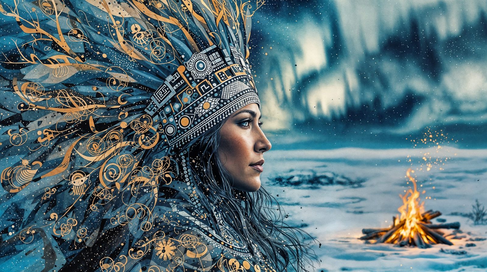 Sami Wisdom in Luminous Reindeer Lichen Ink