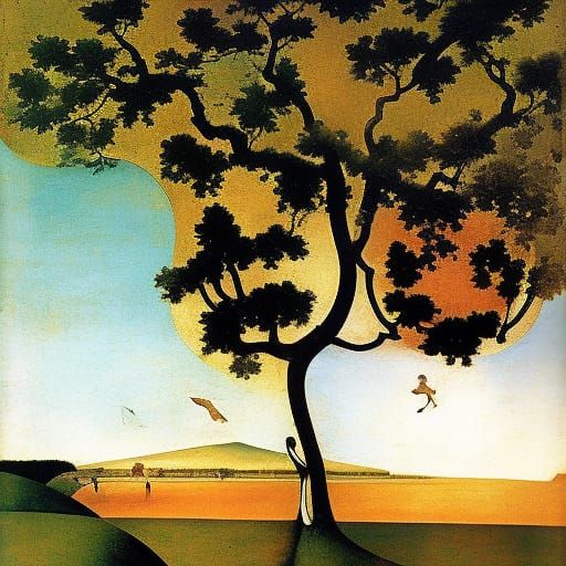 Surreal Vine Obscuring Eyes, Climbing Fence