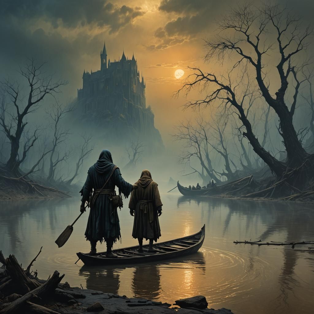 Charon Demands Payment on the River Styx