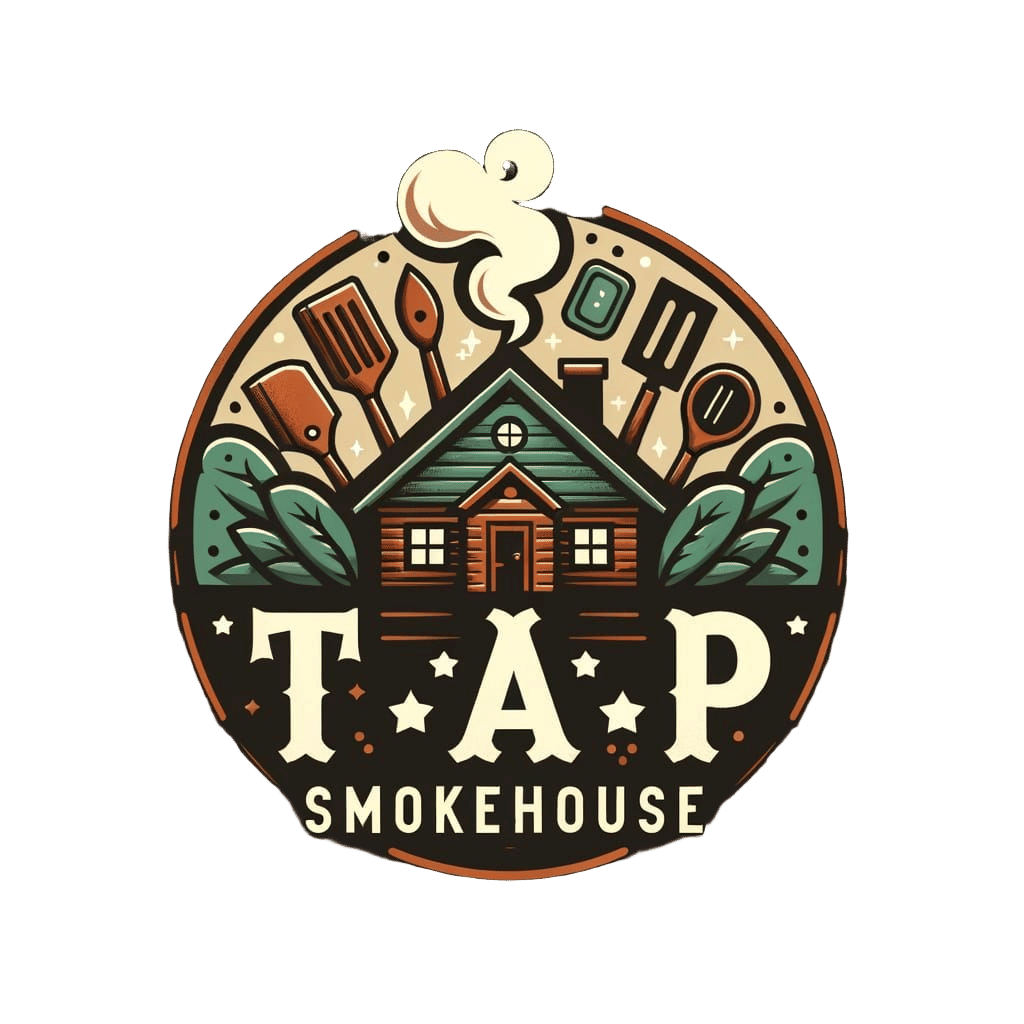 T.A.P Smokehouse Logo in Warm Tones