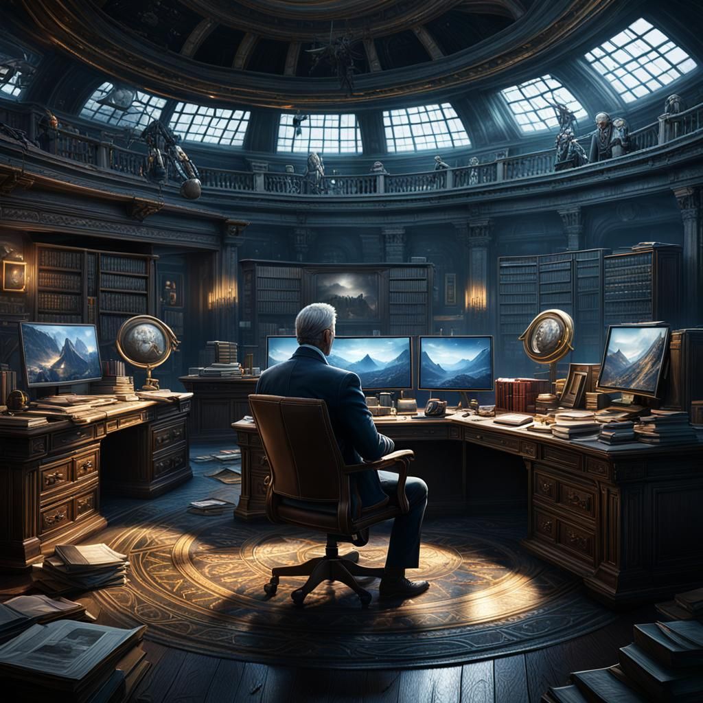 Detailed Matte Painting: Patriots in Positions of Power