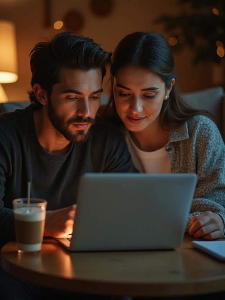 Couple's Intimate Research Moment