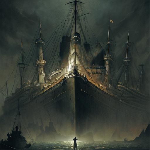 Titanic Disaster in Horror Style