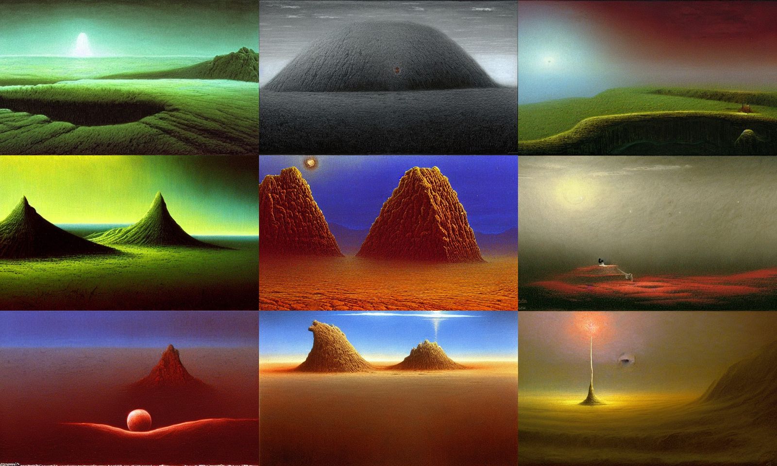 Beksiński Landscape