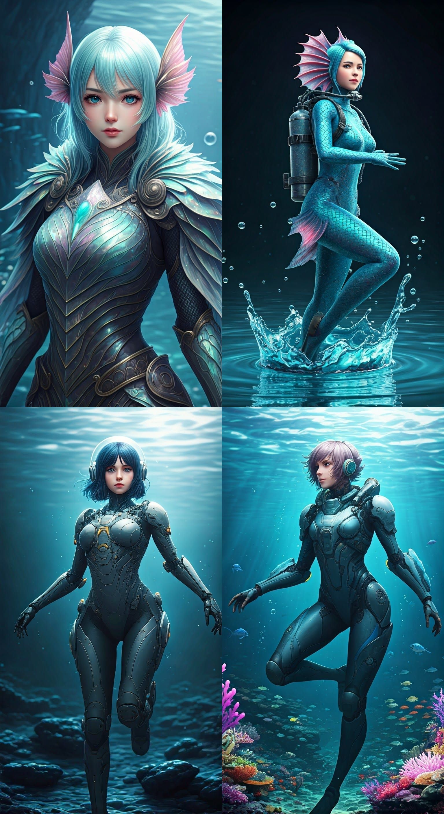 Riley von Husen as Trout in 3D Anime Art