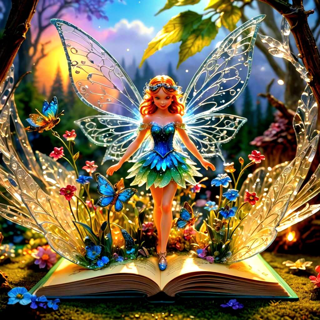 Crystal Fairies in Magical Pop-Up Book