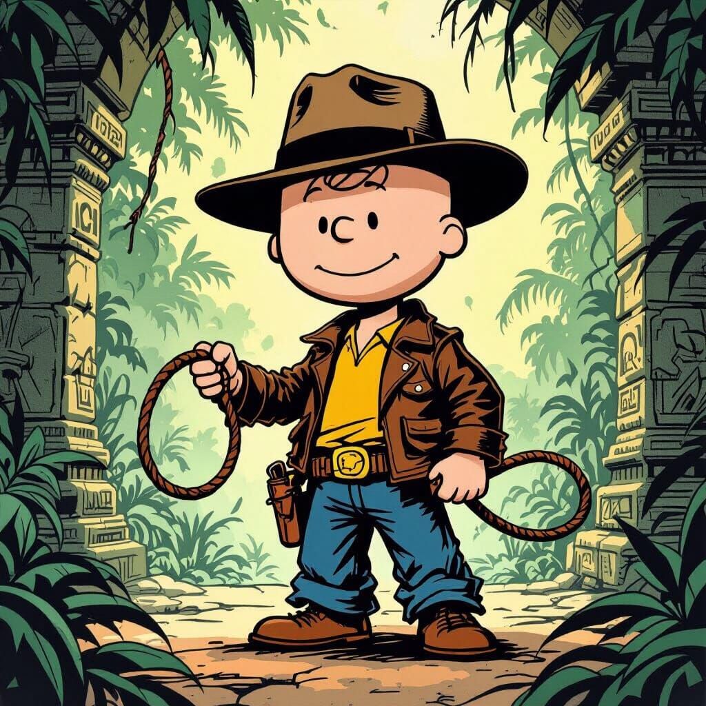 Charlie Brown's Pulp Adventure in Jungle Temple