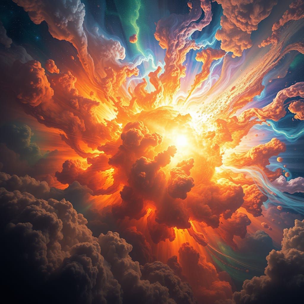 Radiant Supernova Explosion in Cosmic Colors