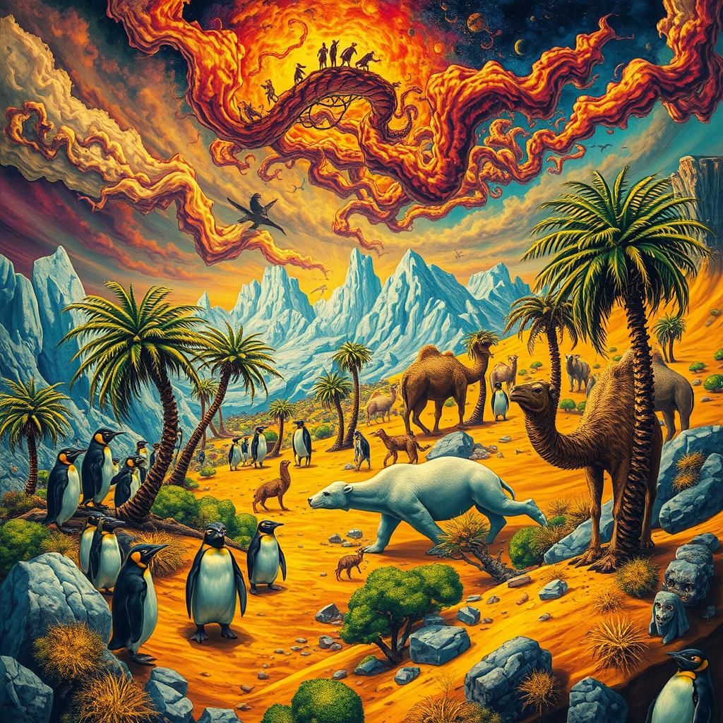 Surreal Antarctic Apocalypse Inspired by Bosch and Witkacy