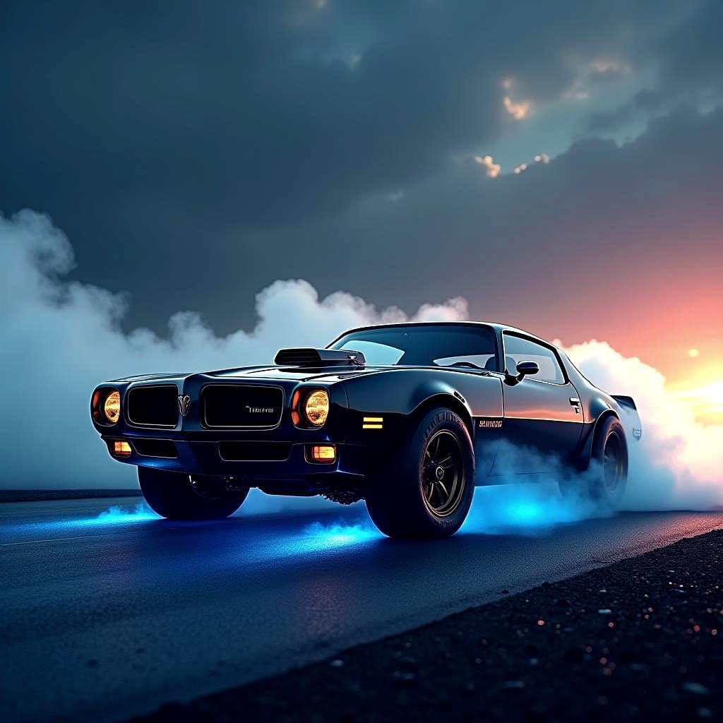 1977 Trans Am on Dragstrip Wheels: Matte Painting