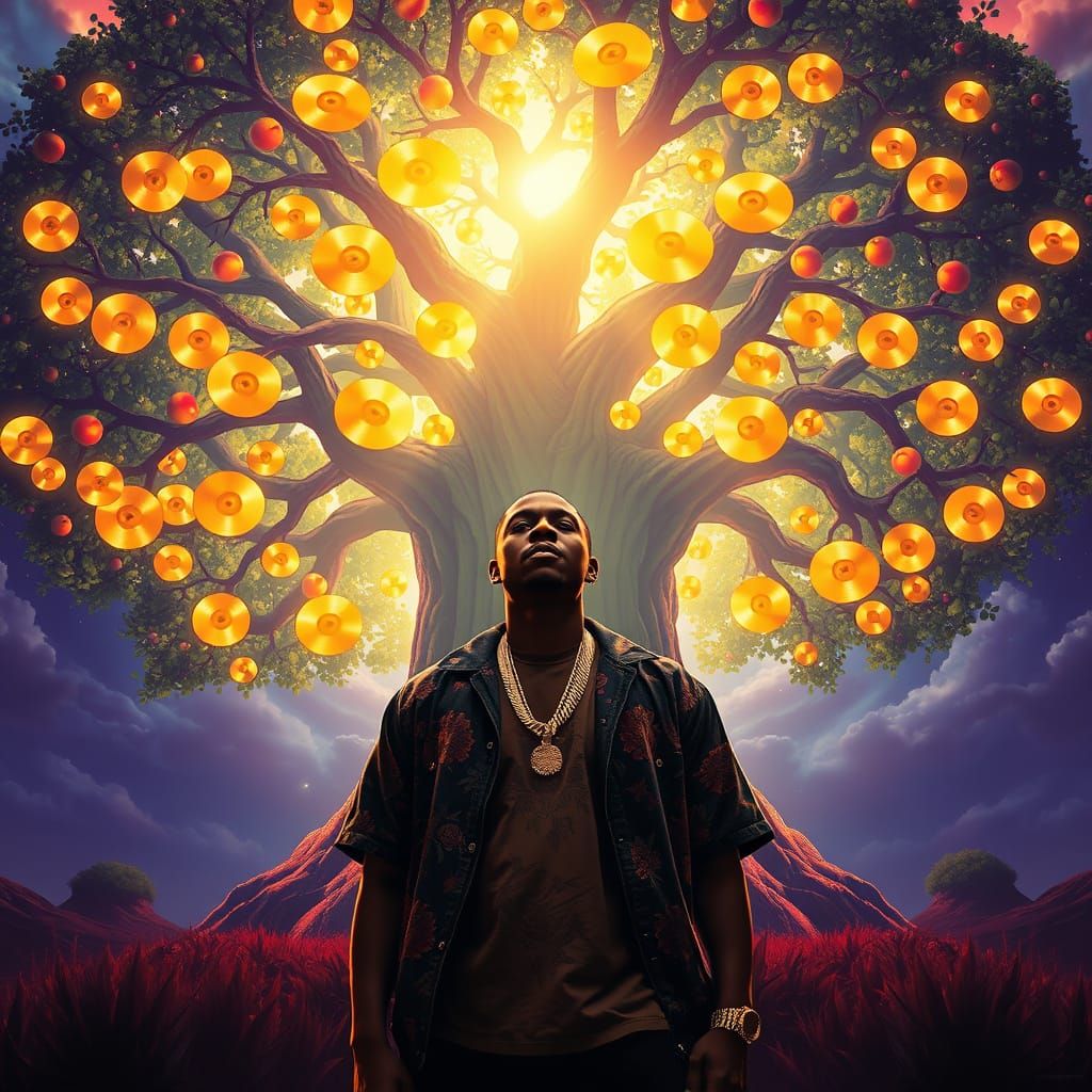 Epic Surrealism: Kendrick Lamar Surrounded by a Divine Tree ...