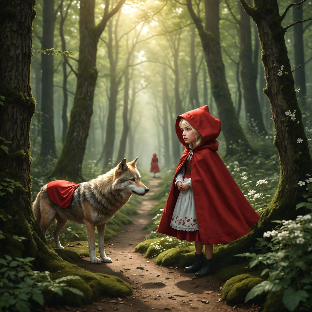 Little Red riding hood and the wolf