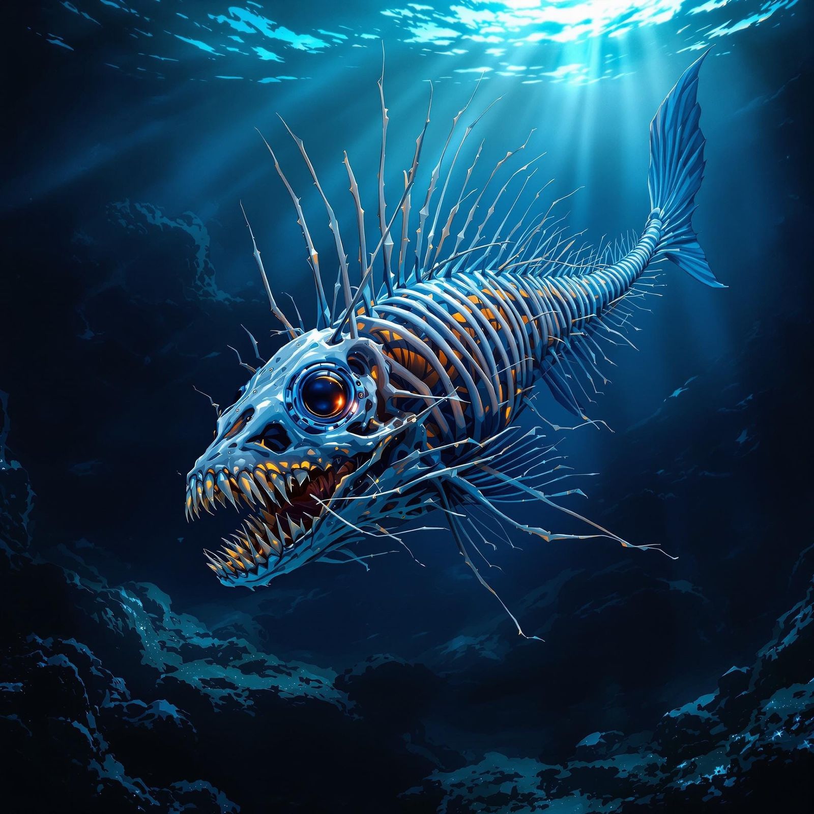 Legendary Skeleton Fish Concept Art