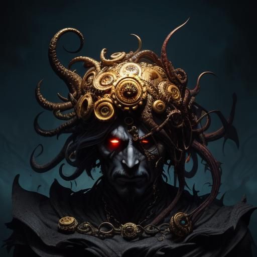 Eldritch Beholder Abomination in Dark Fantasy Style