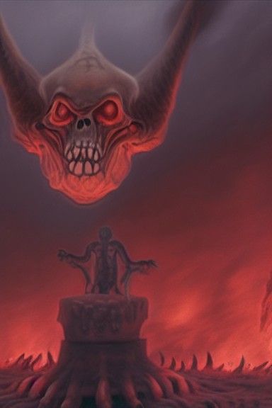 Fiery Eyes: A Portrait of Impending Doom