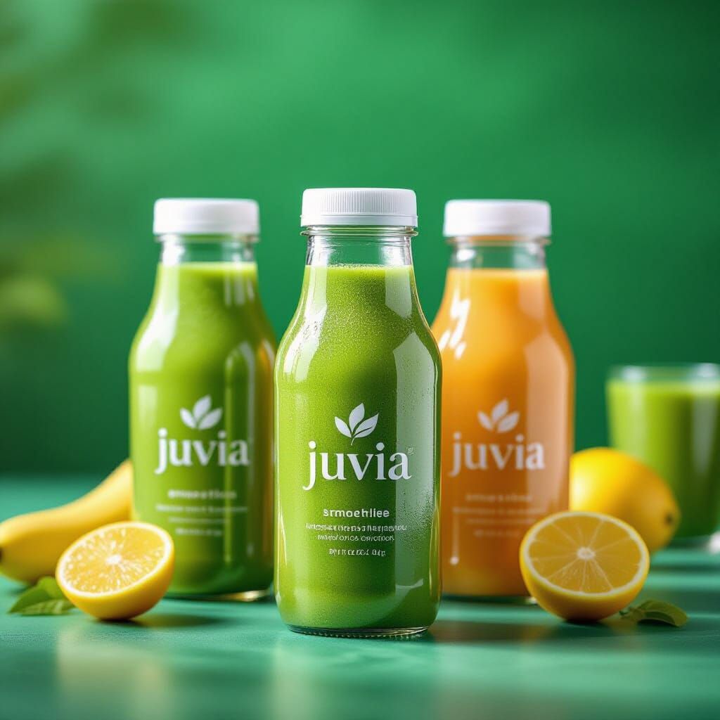 Juvia Energy Smoothies: Vibrant Product Shot