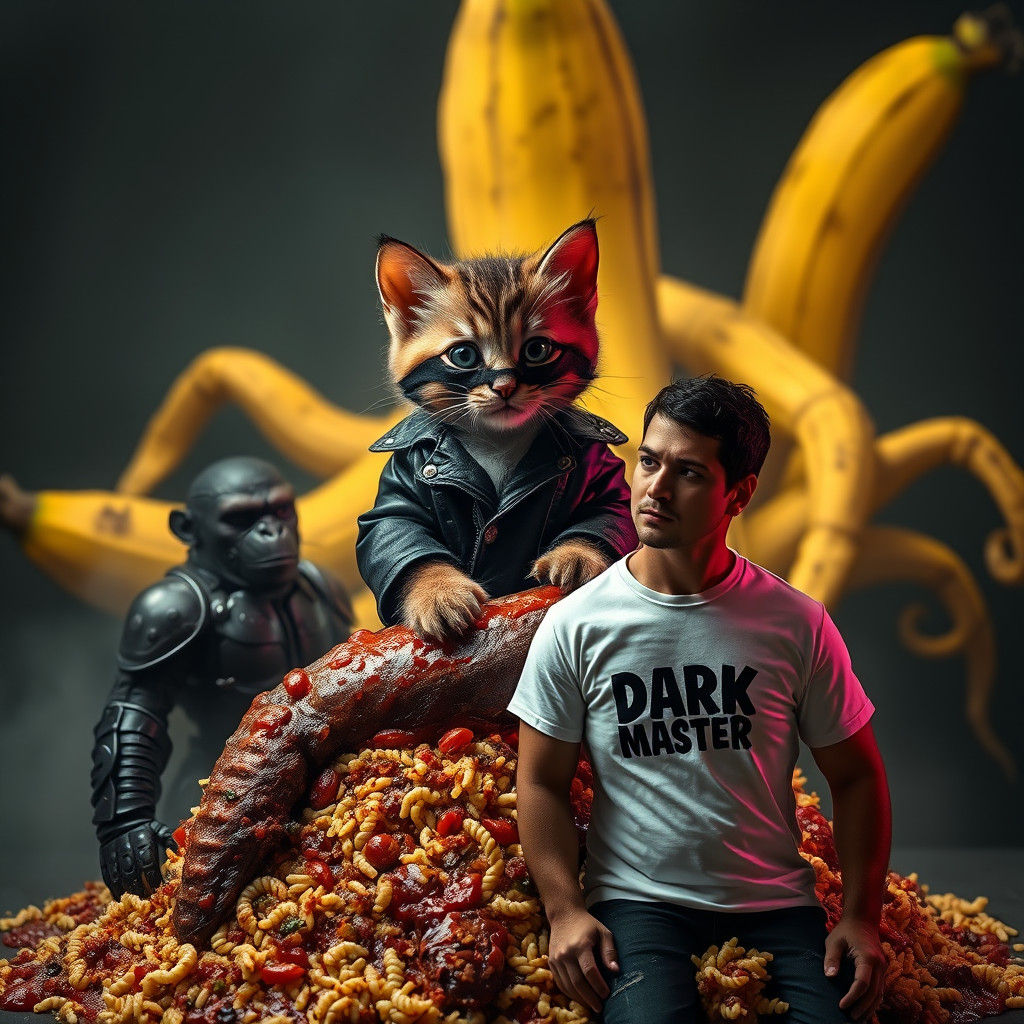 Kitten Dark Master with Mutant Banana