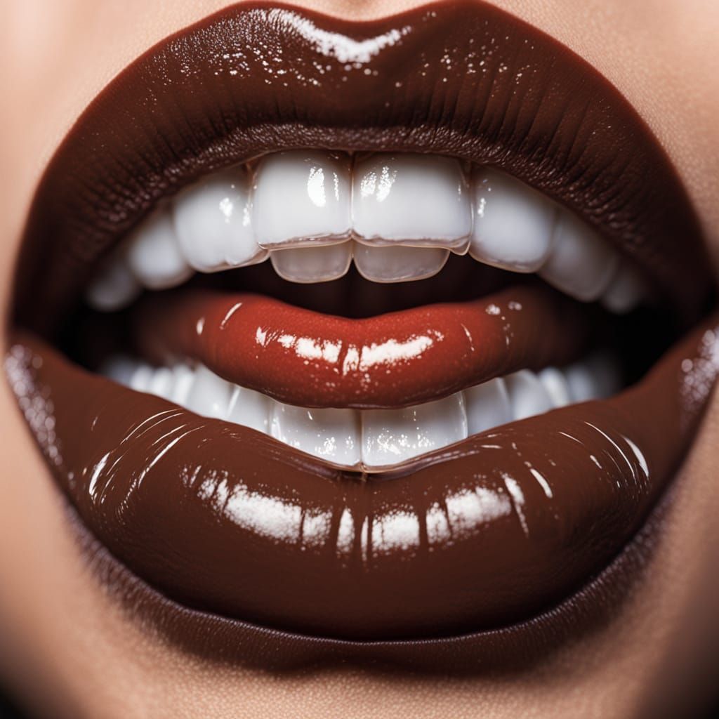 Luscious Chocolate Lips