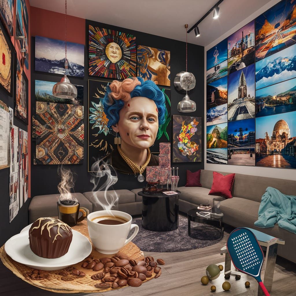 AI Portrait and Eclectic Collage of Interests