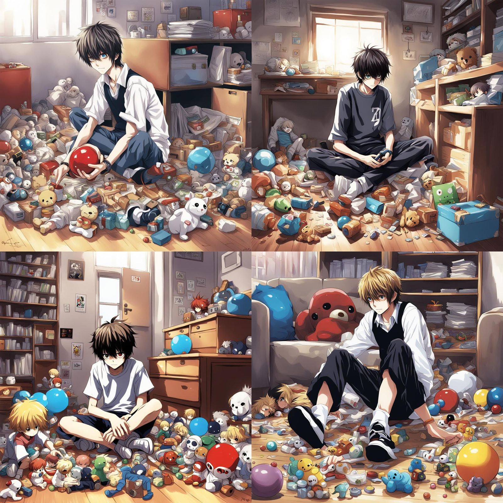 Near From Death Note Playing With Toys