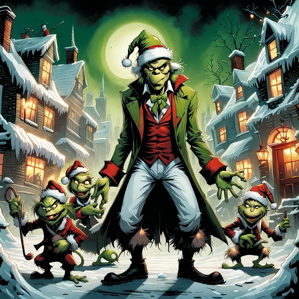 Ebenezer Grinch and his minions..lol