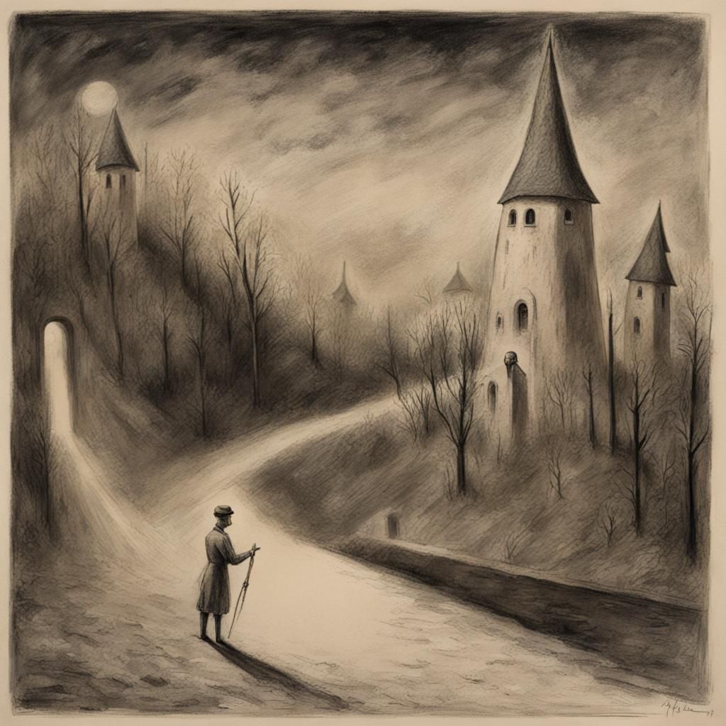 Poland in the Style of Alfred Kubin