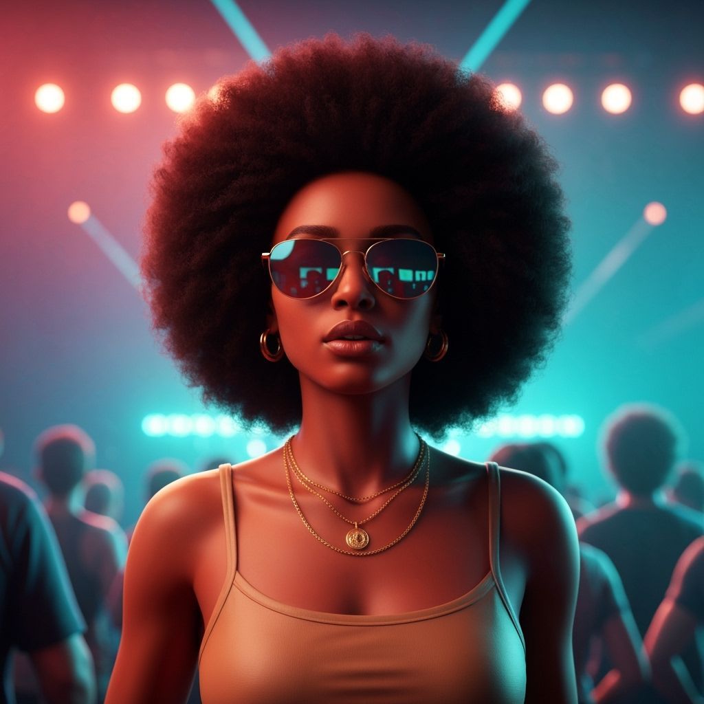 Concert Streaker in Art Nouveau Style