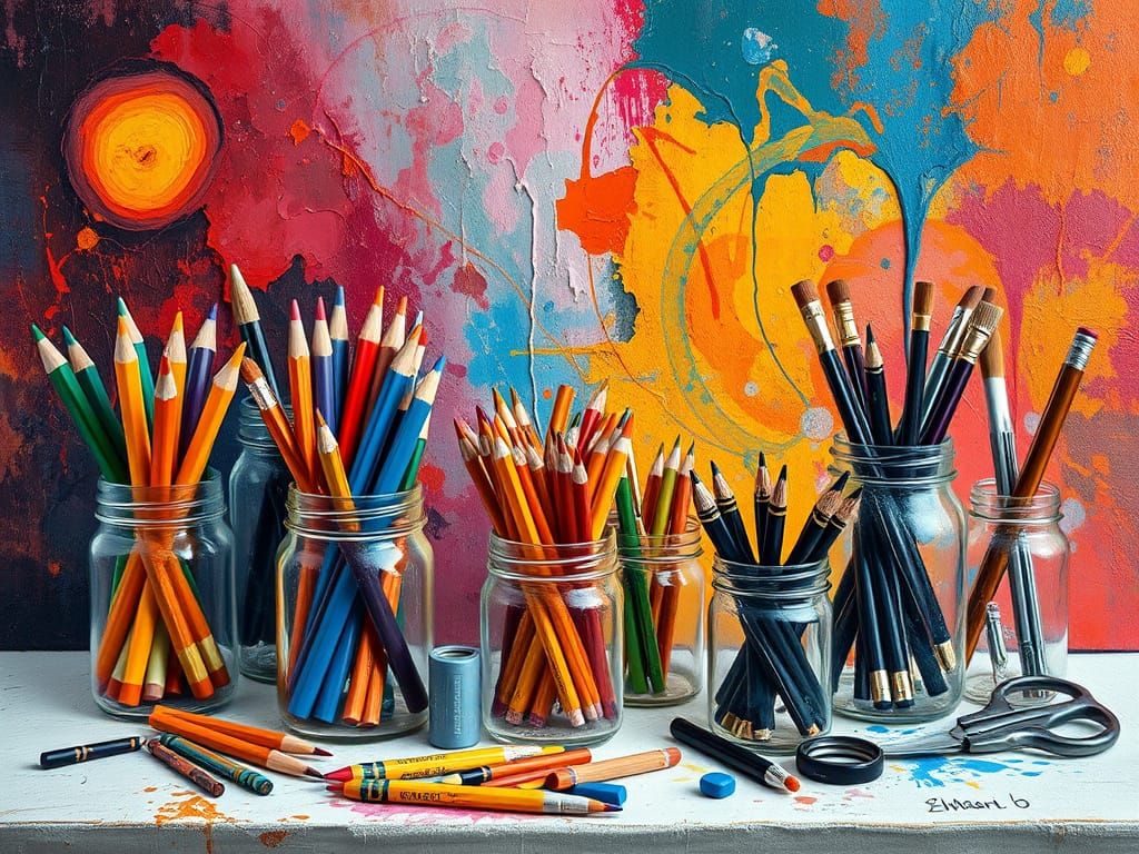 🥇art supply containers