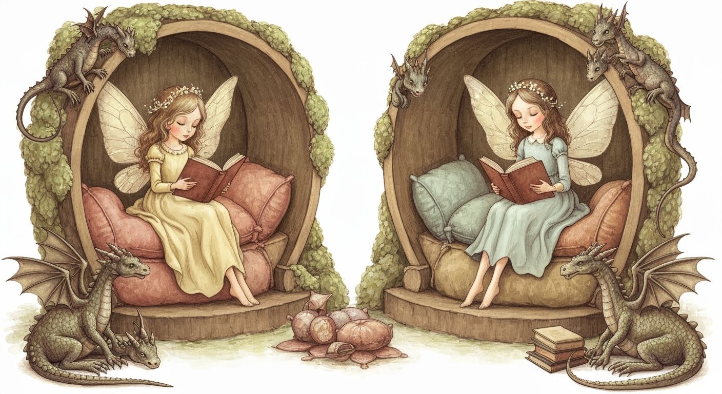 Fairies and Dragons in Cozy Reading Nooks