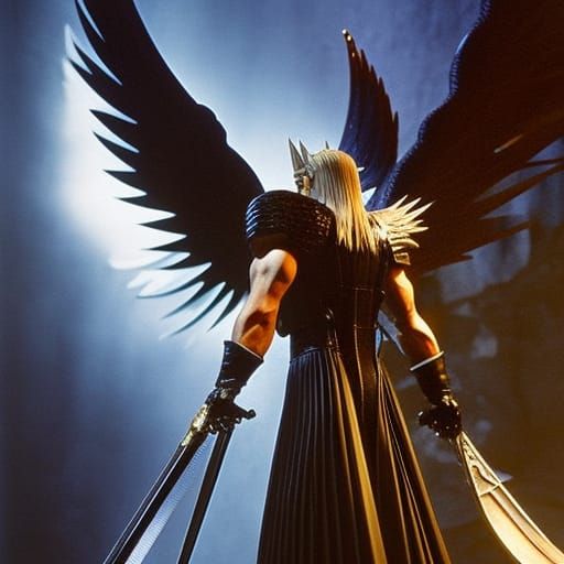 One Winged Angel in Baroque Style