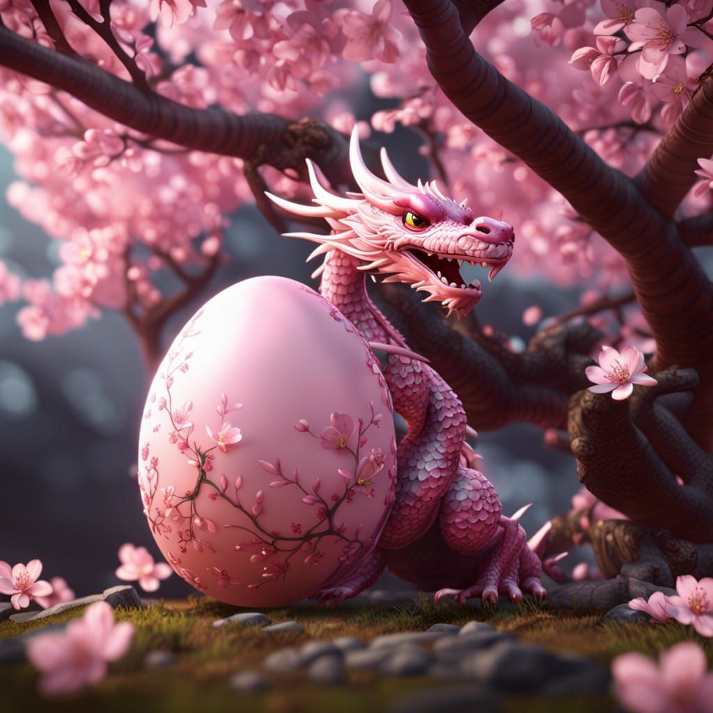 Cherry Blossom Dragon Hatching, 3D Game Cinematic