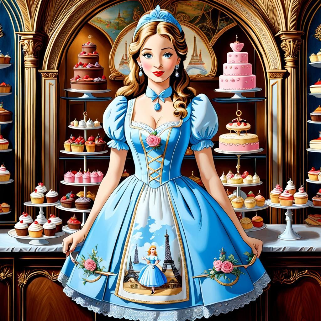 Cinderella in Paris Patisserie: Assemblage Trompe-l'oeil