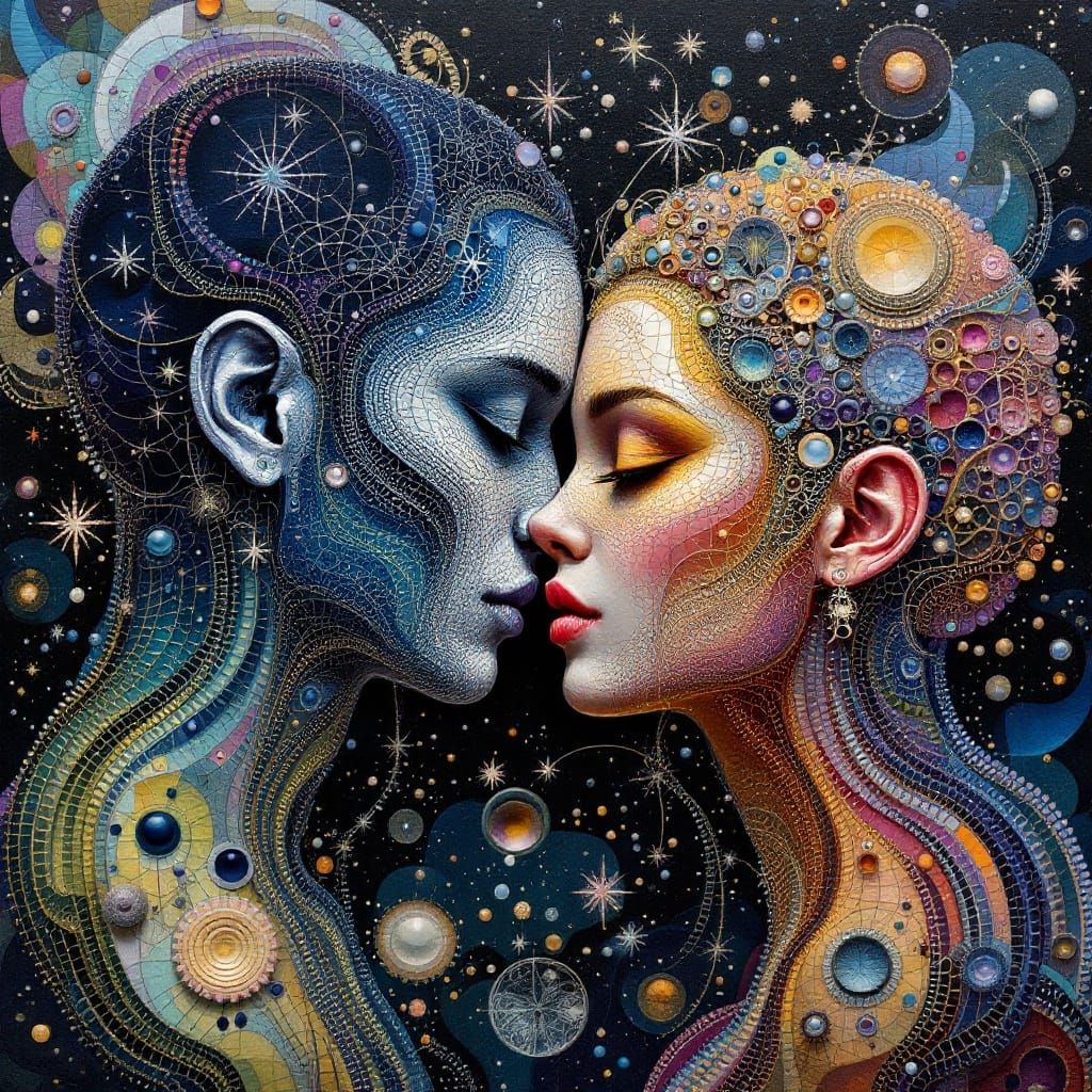 Mesmerizing Monochromatic Weaving with Abalone Gradient