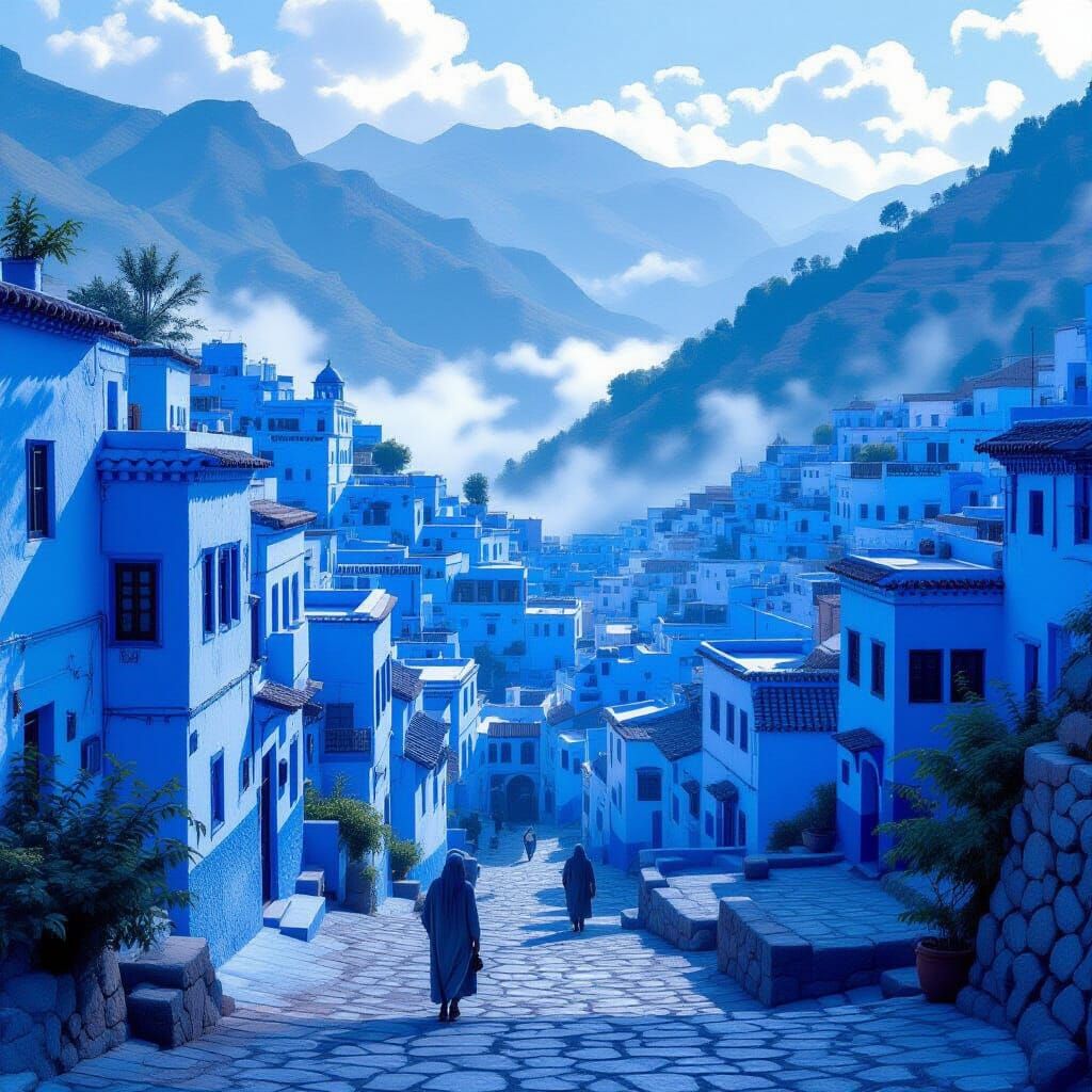 Chefchaouen, Morocco: The Blue Pearl in Dreamy Landscape