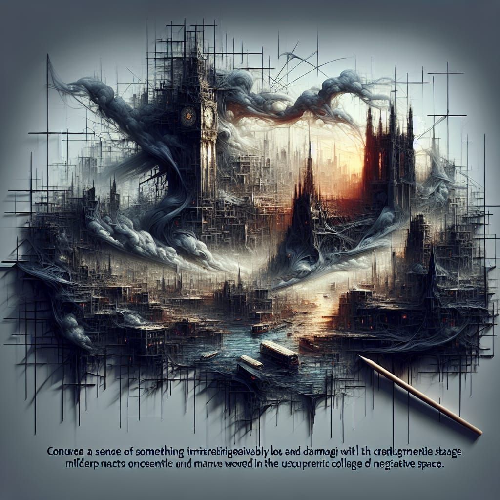 Ethereal Cityscape of Decay