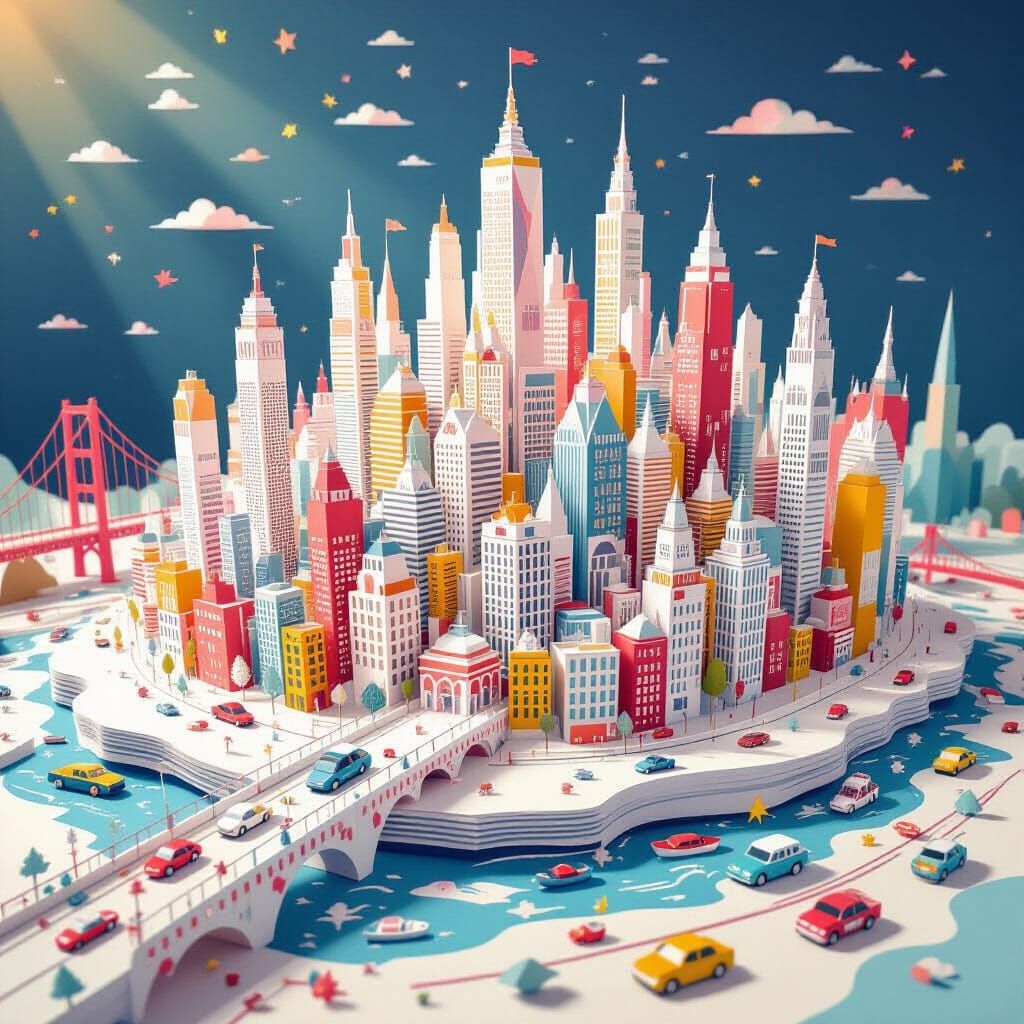 Paper Metropolis: A Pop-Up Book Cityscape