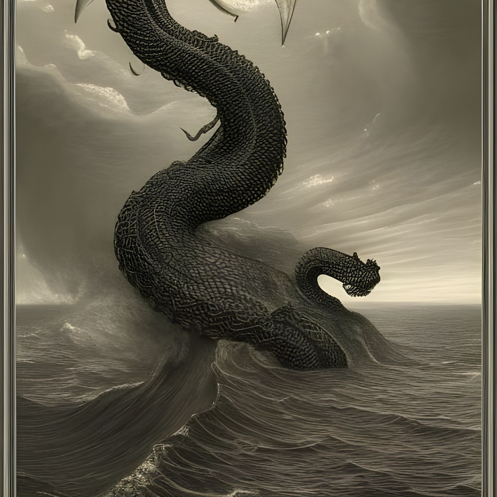 Jörmungandr in the Style of Gustave Doré