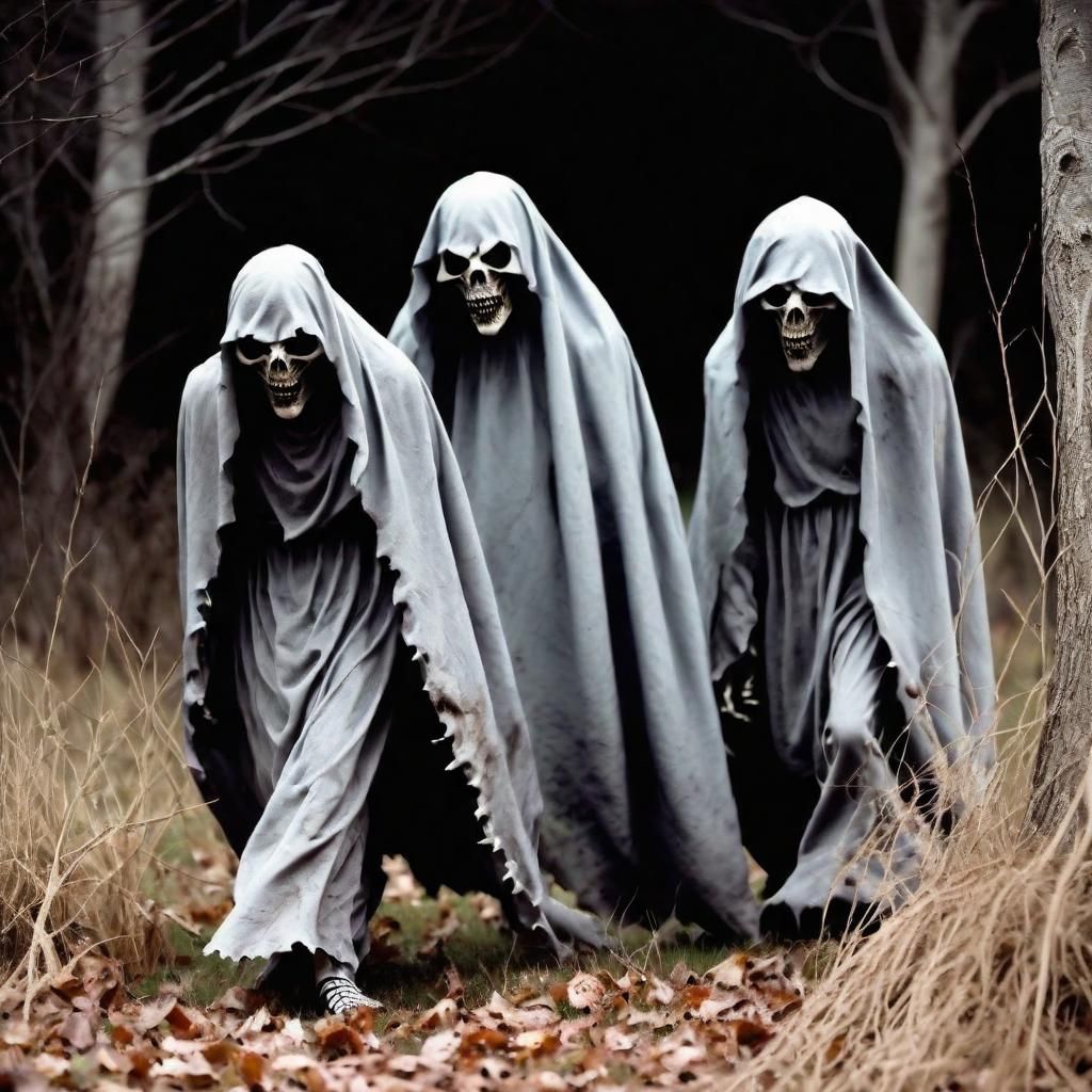 Ghoulish Hunters Stalking Prey in the Shadows