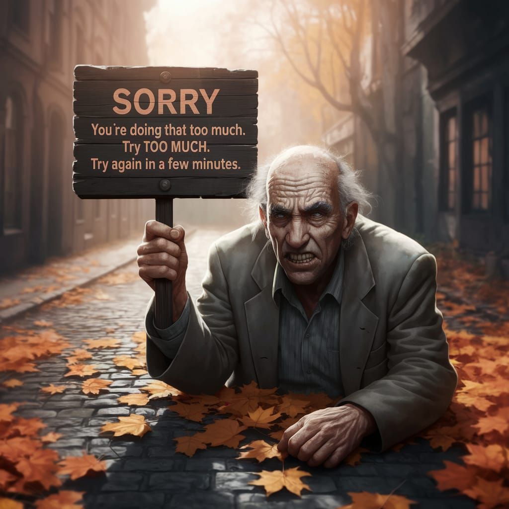 Wizened Critic Scolds in Autumn Hues