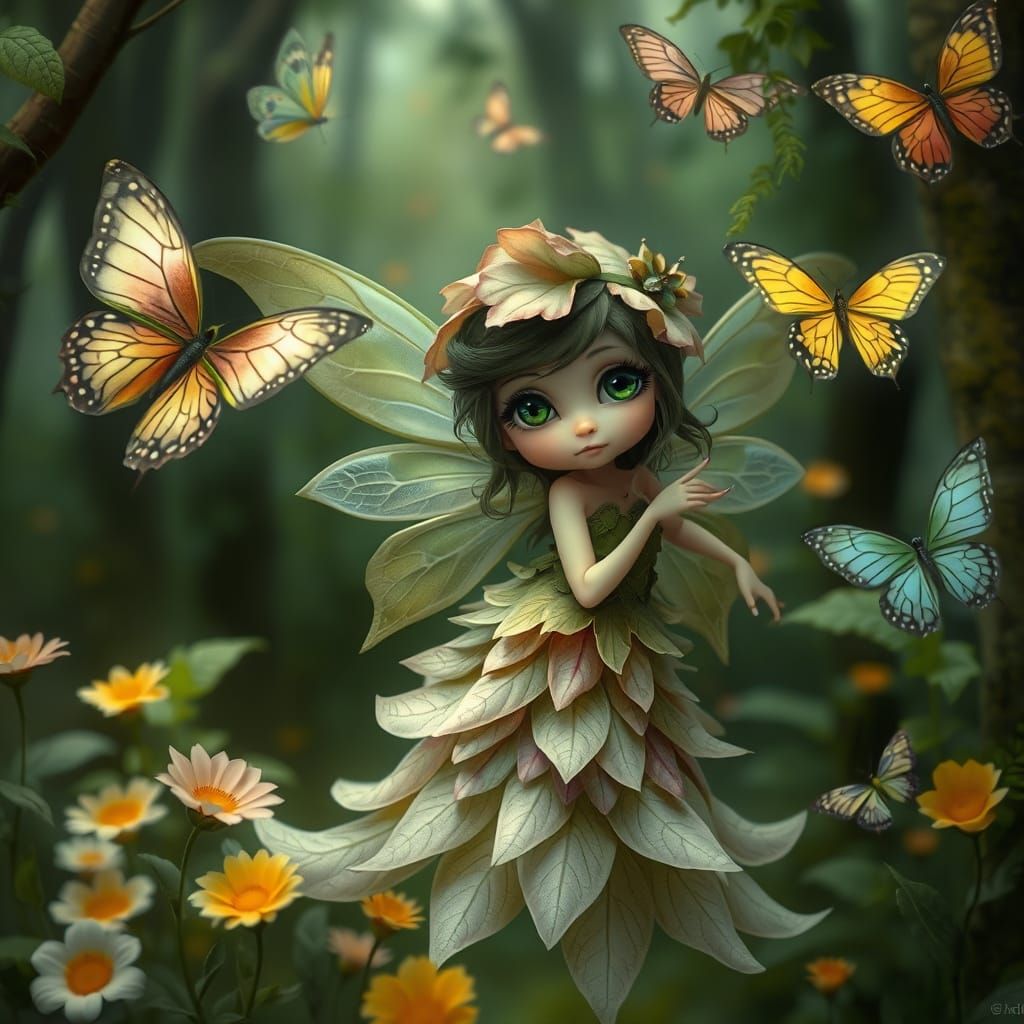 Enchanted Forest Fairy in Whimsical Style
