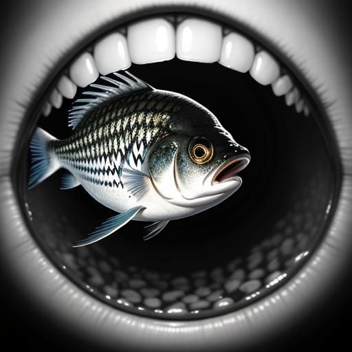 Surreal Fish Emerges From Baby's Mouth