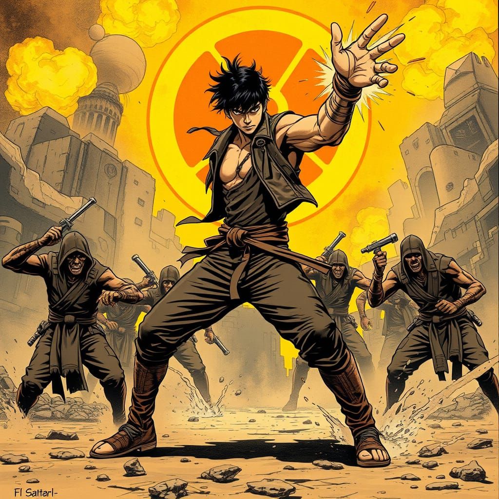 Martial Artist Unleashes Fury in Post-Apocalyptic Wasteland