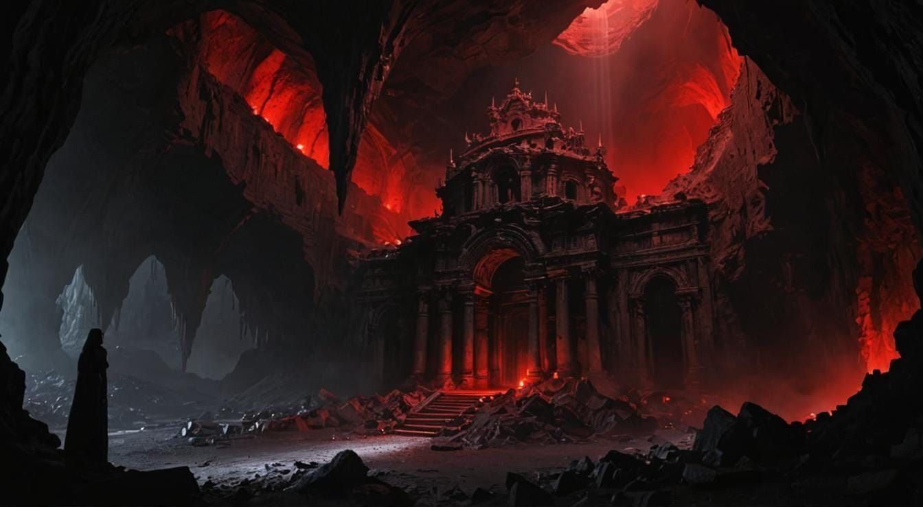 Abstract Black Stone Ground Texture