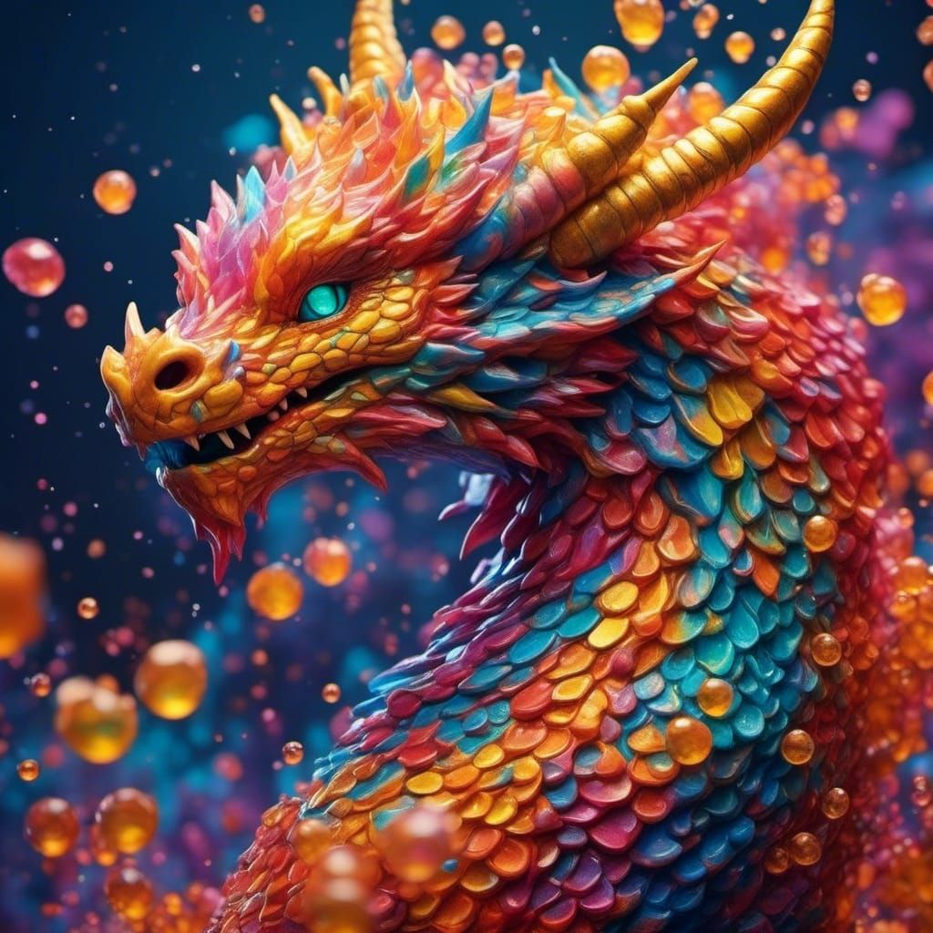 Dragon Made of Water and Honeycomb