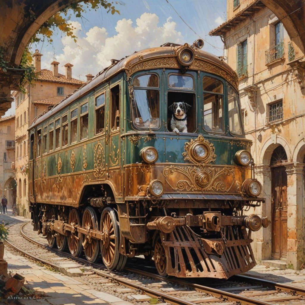 Antique Village Trolley