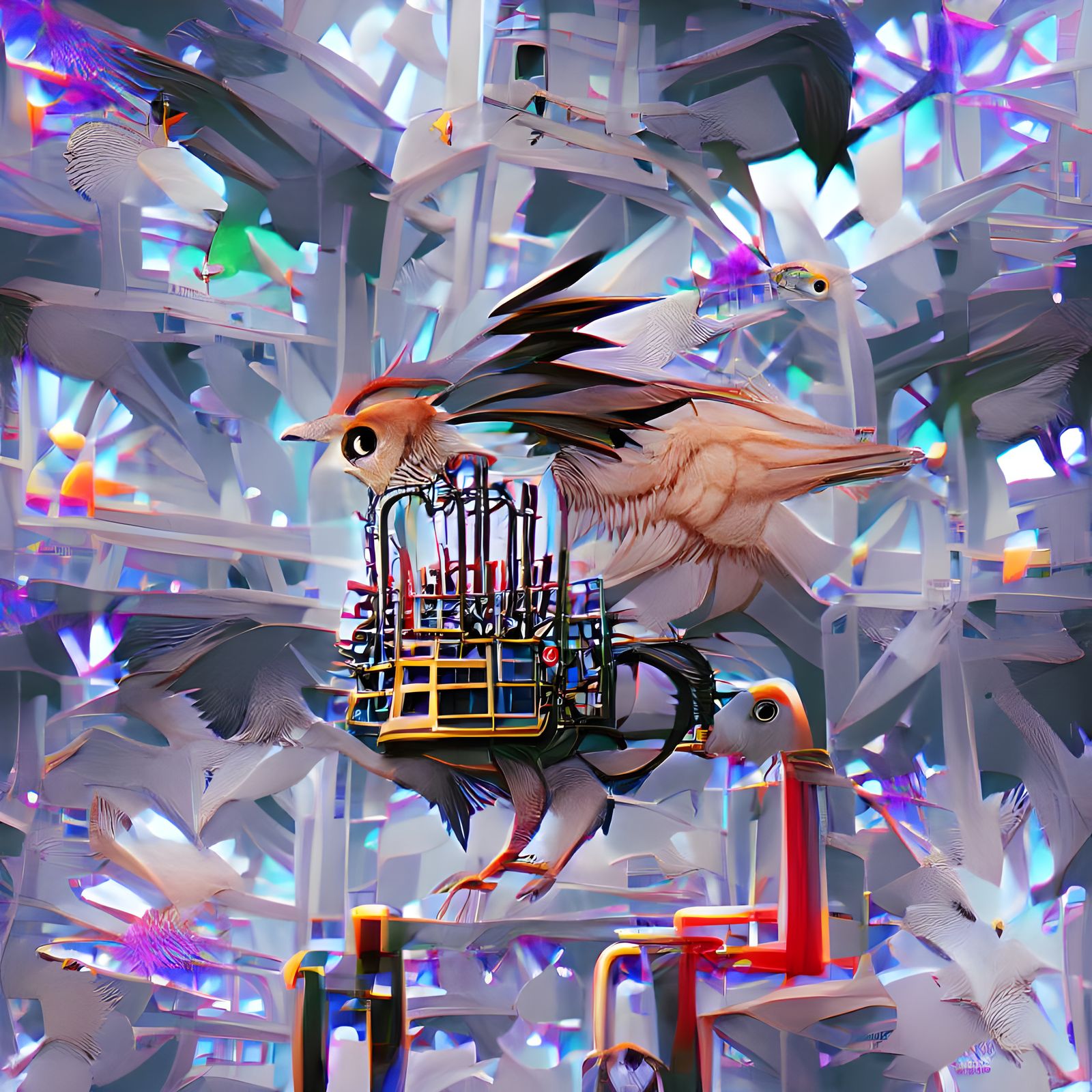 Mechanical Bird in Magical Cage