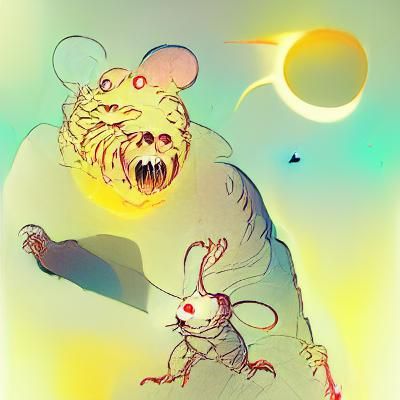 Mouse-Headed Monster Reaches Out in Sci-Fi Horror