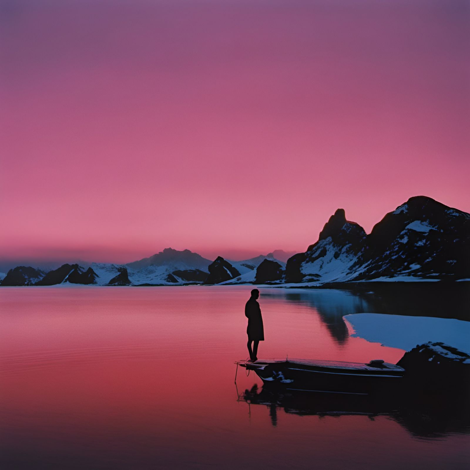 Dreamlike 80s Film Still in New Romantic Style