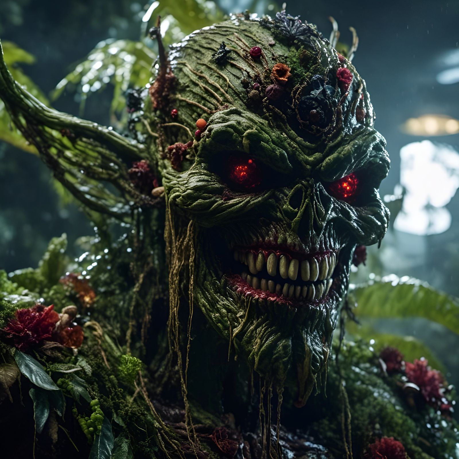 Mythical Voodoo Swamp Creature Portrait